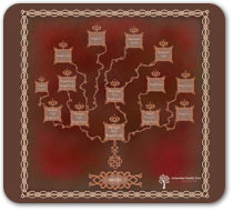 Worn Fabric style Family Tree Design