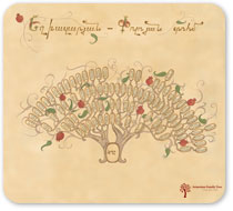 Miniature family tree