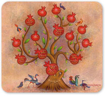 Miniature style family tree